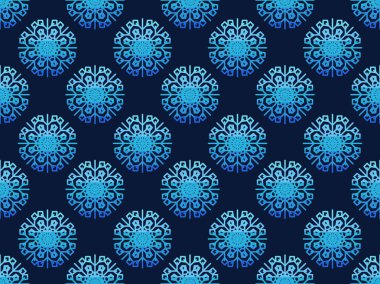 Noel kar taneleri ile seamless modeli. Vektör çizim