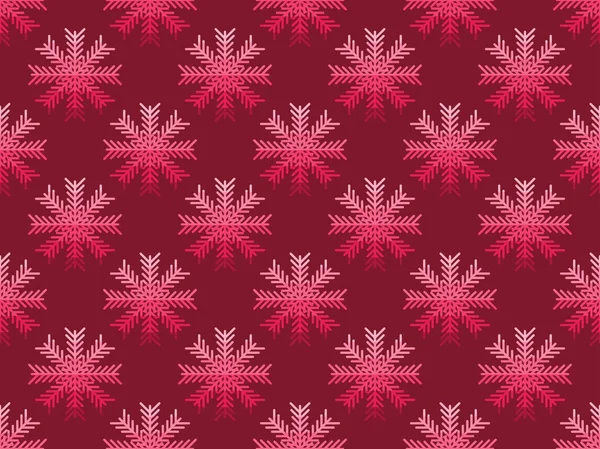 눈송이 완벽 한 패턴입니다. 크리스마스 배경 80 스타일입니다. 벡터 일러스트 레이 션 — 스톡 벡터