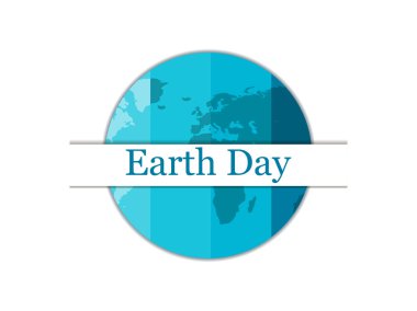 Dünya günü, Dünya gezegeni. Tebrik kartı, afiş ve poster Festival arka plan. Vektör çizim