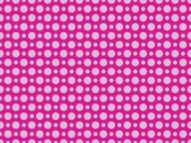 1960 'ların tarzında noktalı pop sanatı kusursuz desen. Broşürler, promosyon malzemeleri ve duvar kağıtları için arka plan. Vektör illüstrasyonu