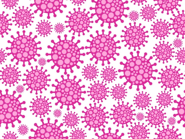 Bakteriler kusursuz kalıplar. Coronavirus 2019-ncov, Orta Doğu Solunum Sendromu. Vektör illüstrasyonu