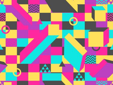 Bauhaus geometrik desen kusursuz İsviçre grafik tasarımı.