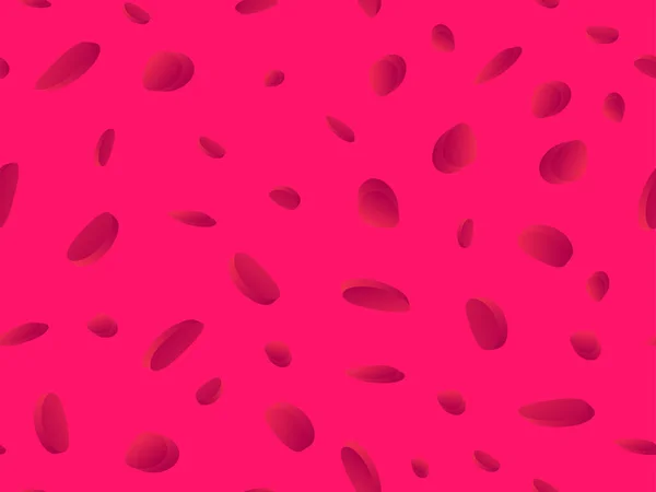 Rote Blutkörperchen Nahtlose Muster Blutgerinnsel Unter Dem Mikroskop Erythrozyten Hämoglobinmoleküle — Stockvektor