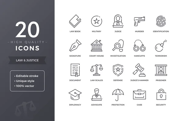 Hukuk hattı simgeler