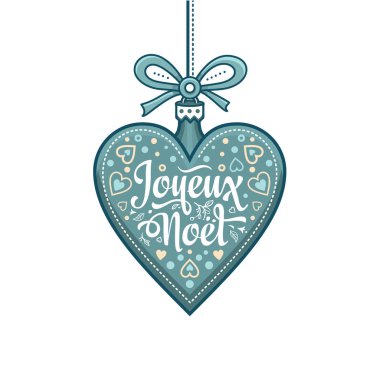 Fransız Merry Christmas Joyeux Noel. Tebrik kartı