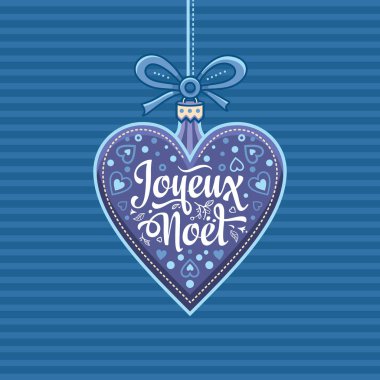 Fransız Merry Christmas Joyeux Noel. Tebrik kartı