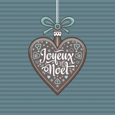 Noel kartı. Joyeux Noel. Tatil arka plan.