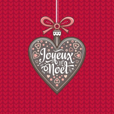 Noel kartı. Joyeux Noel. Tatil arka plan.