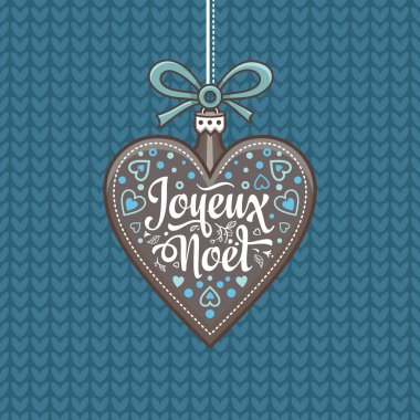 Noel kartı. Joyeux Noel. Tatil arka plan.