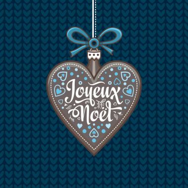 Noel kartı. Joyeux Noel. Tatil arka plan.