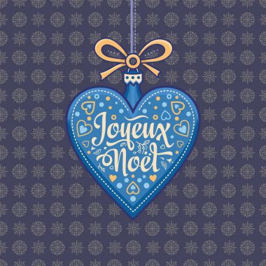 Noel kartı. Joyeux Noel. Tatil arka plan.