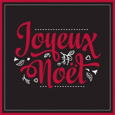 Tatil arka plan. Noel kartı Joyeux Noel.