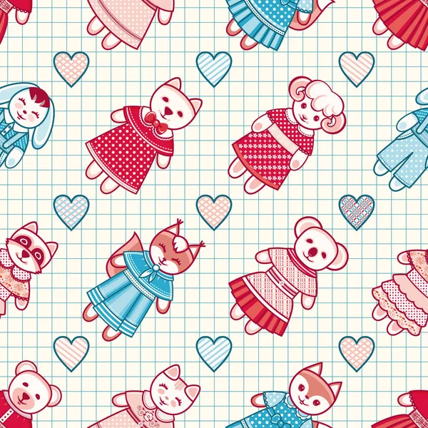 Çocuk oyuncak seamless modeli. Tasarım öğesi 