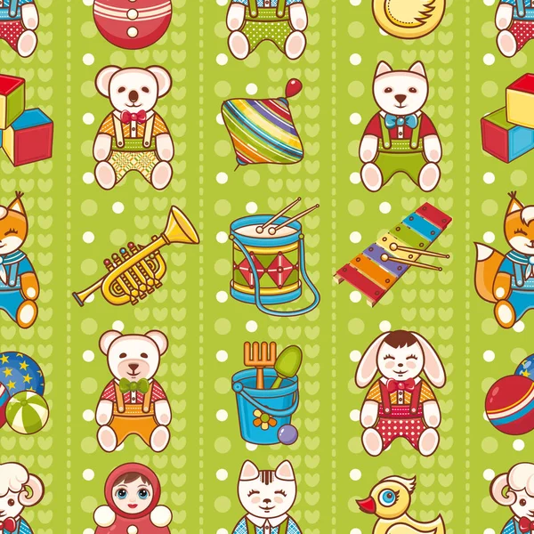 Çocuk oyuncak seamless modeli. Tasarım öğesi 