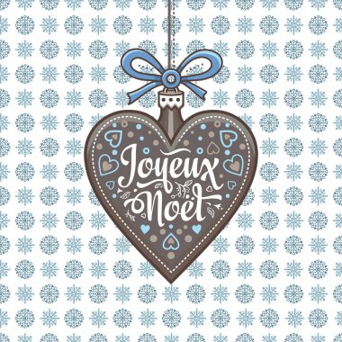 Noel kartı. Joyeux Noel. Tatil arka plan.