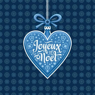Tatil arka plan. Noel kartı Joyeux Noel. 