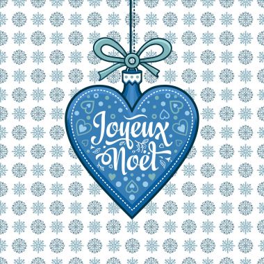 Tatil arka plan. Noel kartı Joyeux Noel. 