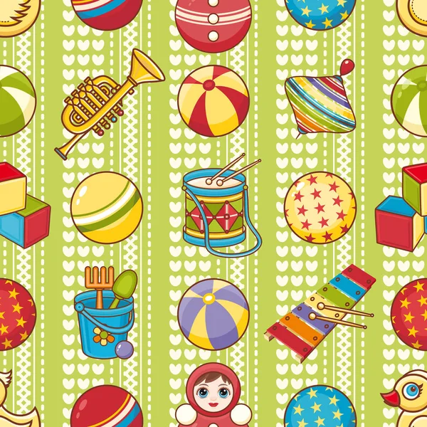 Çocuk oyuncak seamless modeli. Tasarım öğesi 