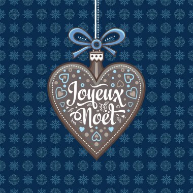 Noel kartı. Joyeux Noel. Tatil arka plan.
