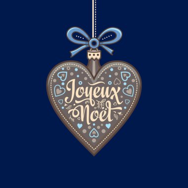 Noel kartı. Joyeux Noel. Tatil arka plan.