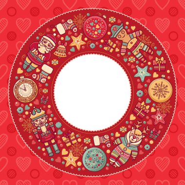 Neşeli Noel arka plan. Textless şablonu