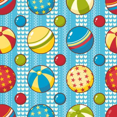 Çocuk oyuncak seamless modeli. Tasarım öğesi 