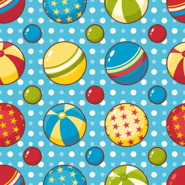 Çocuk oyuncak seamless modeli. Tasarım öğesi 