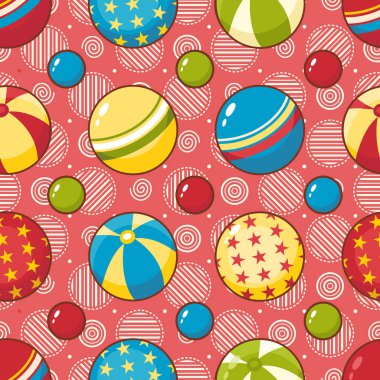 Çocuk oyuncak seamless modeli. Tasarım öğesi 