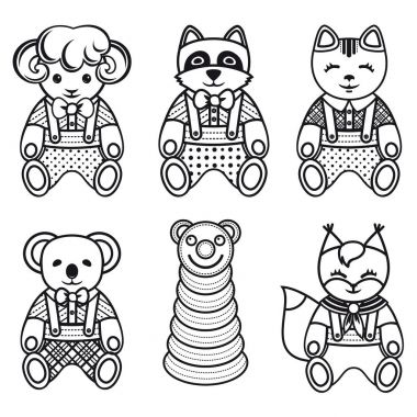  Çocuk hayvan süsleme. Çocuk şirin evde beslenen hayvan. 