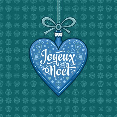 Tatil arka plan. Noel kartı Joyeux Noel. 