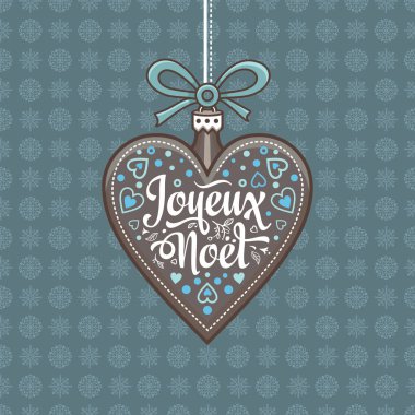 Noel kartı. Joyeux Noel. Tatil arka plan.