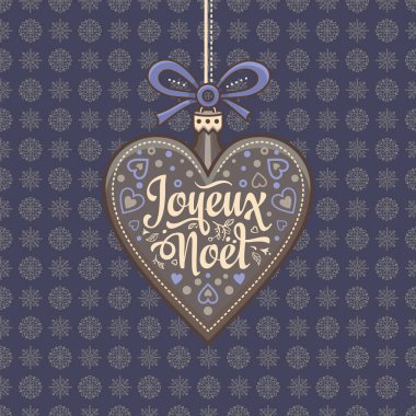 Noel kartı. Joyeux Noel. Tatil arka plan.