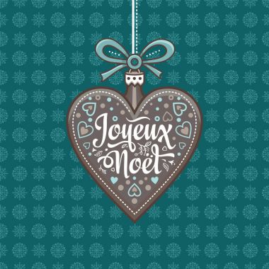 Noel kartı. Joyeux Noel. Tatil arka plan.