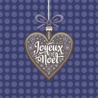 Noel kartı. Joyeux Noel. Tatil arka plan.