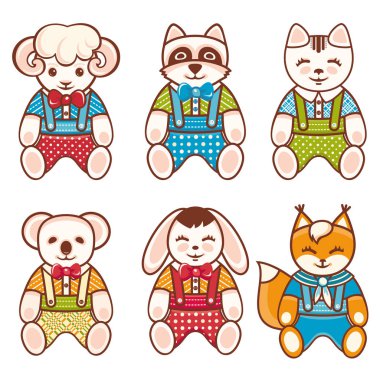 Çocuklar oyuncak seti. Bebek arka plan. 