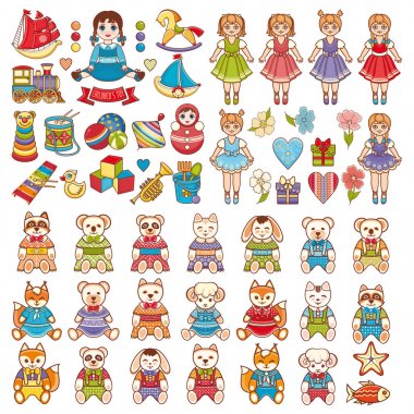 Bebek oyuncak. Ayarla. 