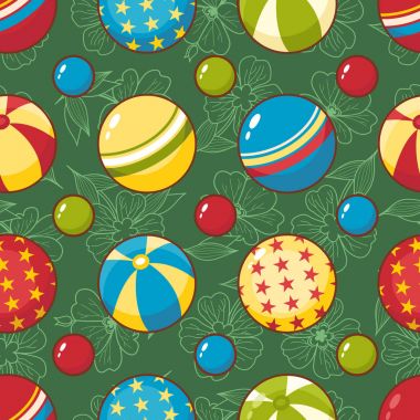 Çocuk oyuncak seamless modeli. Tasarım öğesi 