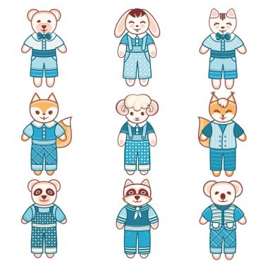  Çocuk hayvan süsleme. Çocuk şirin evde beslenen hayvan. 