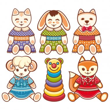  Çocuk hayvan süsleme. Çocuk şirin evde beslenen hayvan. 