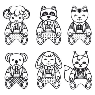 Çocuklar oyuncak seti. Bebek arka plan. 