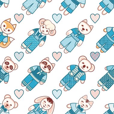 Çocuk oyuncak seamless modeli. Tasarım öğesi 