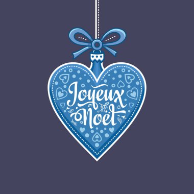 Tatil arka plan. Noel kartı Joyeux Noel. 