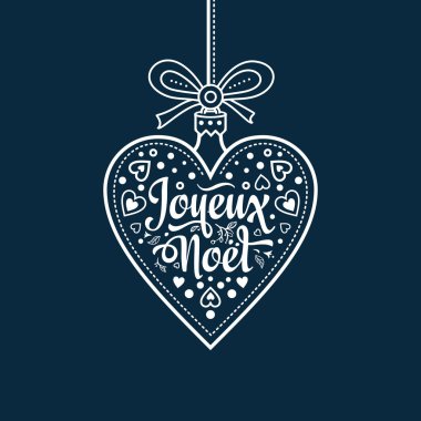 Tatil arka plan. Noel kartı Joyeux Noel.