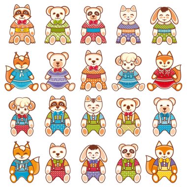 Çocuklar oyuncak seti. Bebek arka plan.