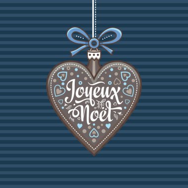 Noel kartı. Joyeux Noel. Tatil arka plan.