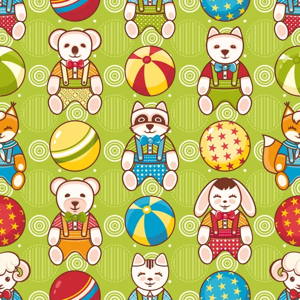 Çocuk oyuncak seamless modeli. Tasarım öğesi 