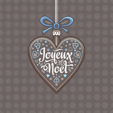 Noel kartı. Joyeux Noel. Tatil arka plan.