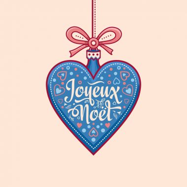 Tatil arka plan. Noel kartı Joyeux Noel. 