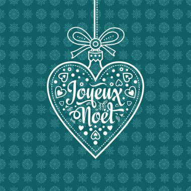 Tatil arka plan. Noel kartı Joyeux Noel.