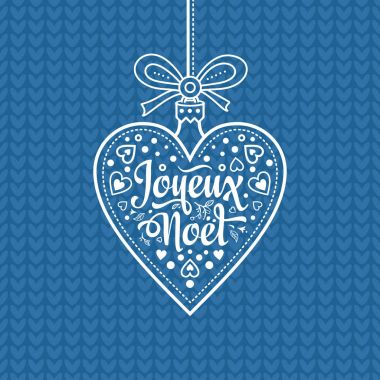 Tatil arka plan. Noel kartı Joyeux Noel.